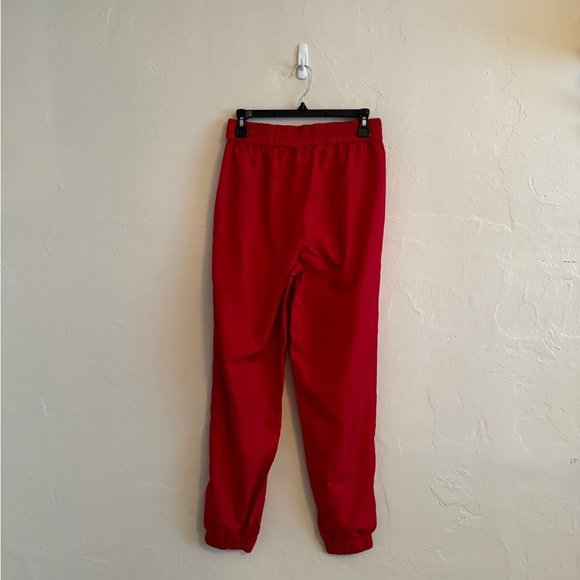 Tibi Women's Solid Red Track Pants Windbreaker Joggers Small - Picture 2 of 3
